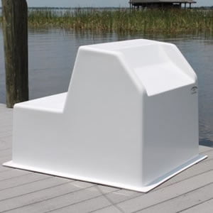 Fiberglass Boat Console - 30" H x 33" W x 39" D