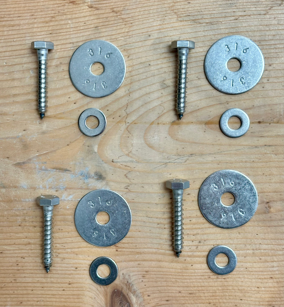 Mounting Hardware for Dock Boxes and Dock Pedestals