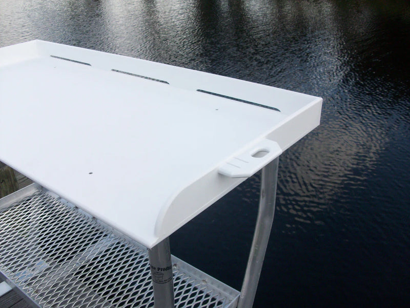 Dock Overhang Fish Cleaning Table w/shelf 50" x 23"