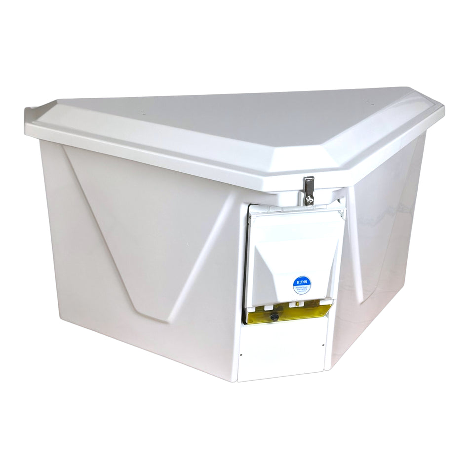 Triangle Dock Box w/ Electrical Insert 54" W x 29" H x 34" D
