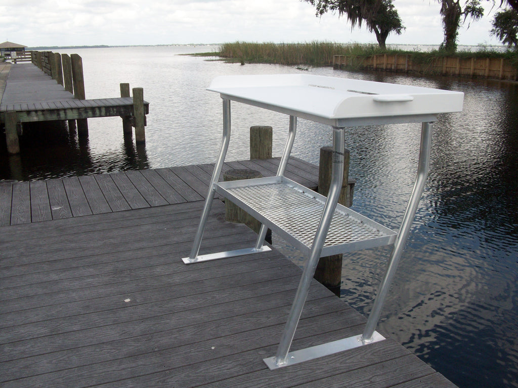 Fish Cleaning Table - Dock Mount w/shelf 40 x 23