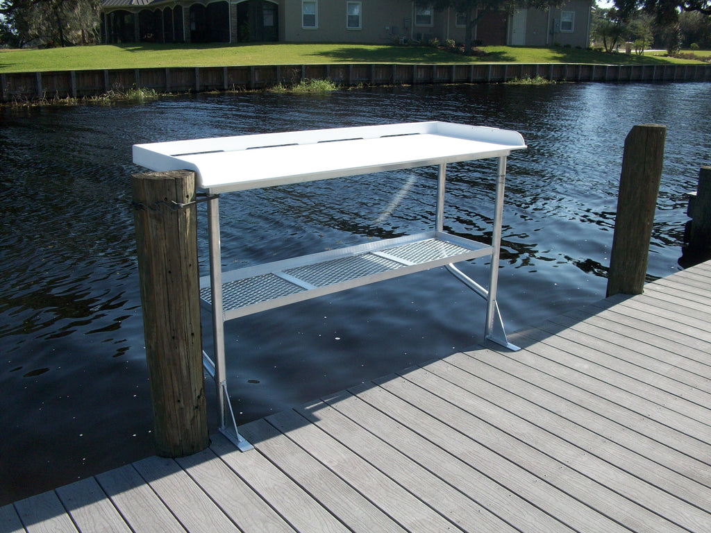 Dock Overhang Fish Cleaning Table w/shelf 68 x 24