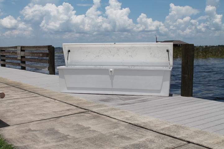 C&M Dock Box - 85 x 27'' x 26'' (W/SS vents & gas shocks)''