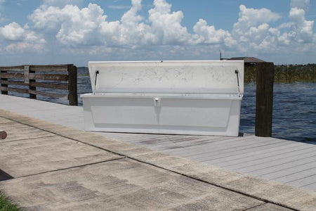 C&M Dock Box - 85 x 27'' x 26'' (W/SS vents & gas shocks)''