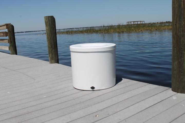 C&M Dock Box - 96 x 22'' x 25''(W S/S vents & gas shocks)''