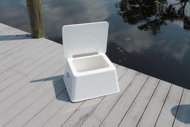 fiberglass fish boxes Fiberglass Step Box with Lid