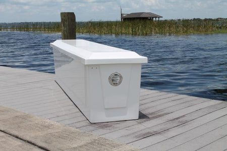 C&M Dock Box - 96 x 22'' x 25''(W S/S vents & gas shocks)''