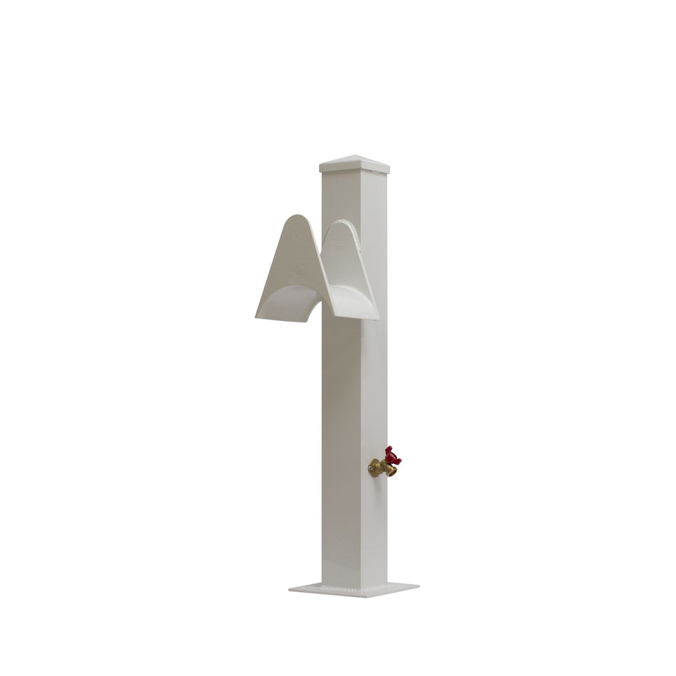 Dock Water Pedestal Stanchion with Hose Holder, 36-Inch