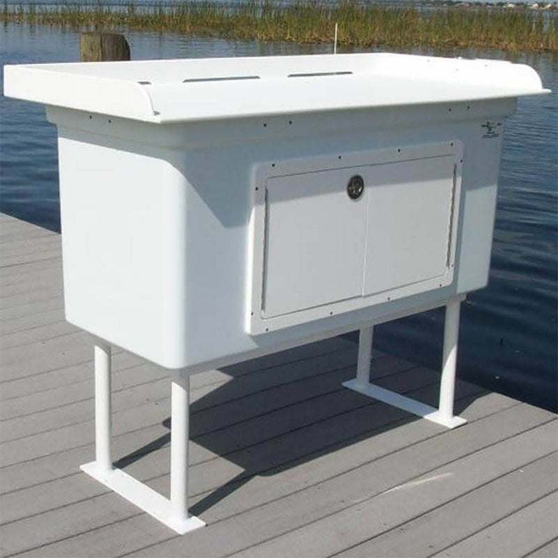 Fish Cleaning Table W/Dry Storage - 54" x 24"