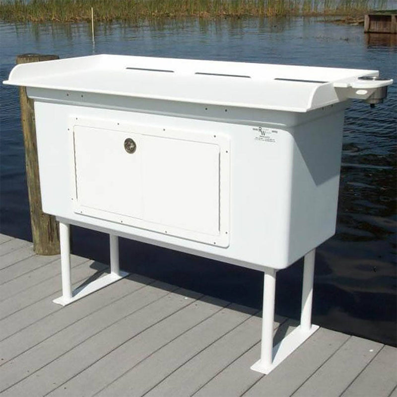Fish Cleaning Table W/Dry Storage - 54" x 24"