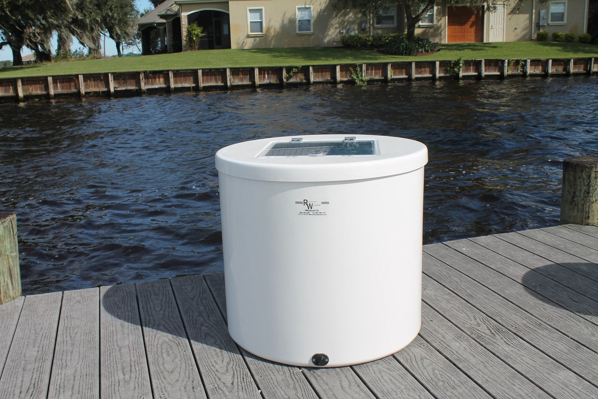 Rough Water Livewell - 40 Gallon with 14 Square Clear Lid S/S Latch''